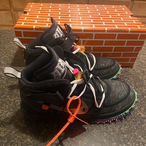 Nike Off-White x Air Force 1 Mid 'Black Size 10